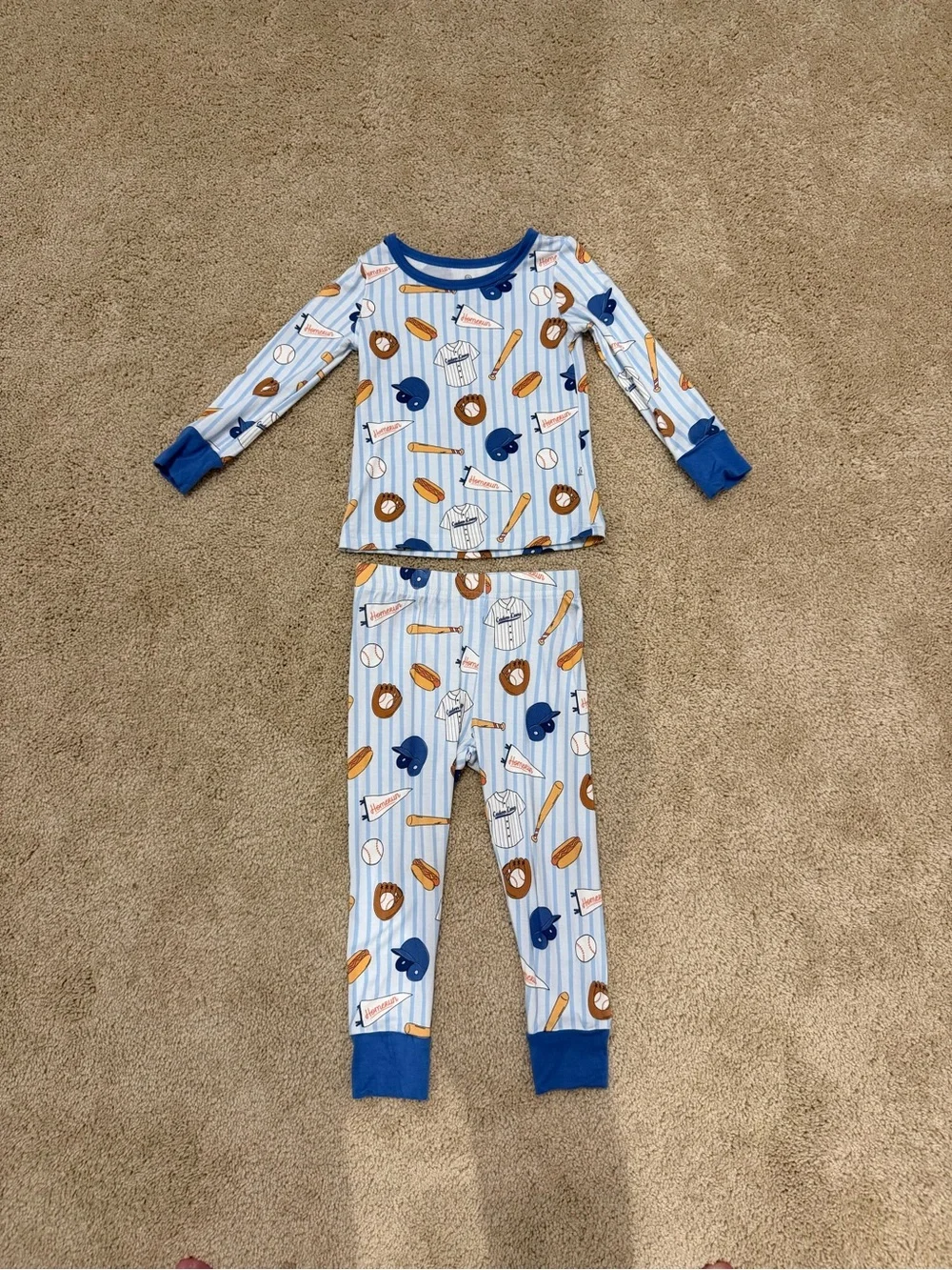 Caden Lane Baseball pajamas